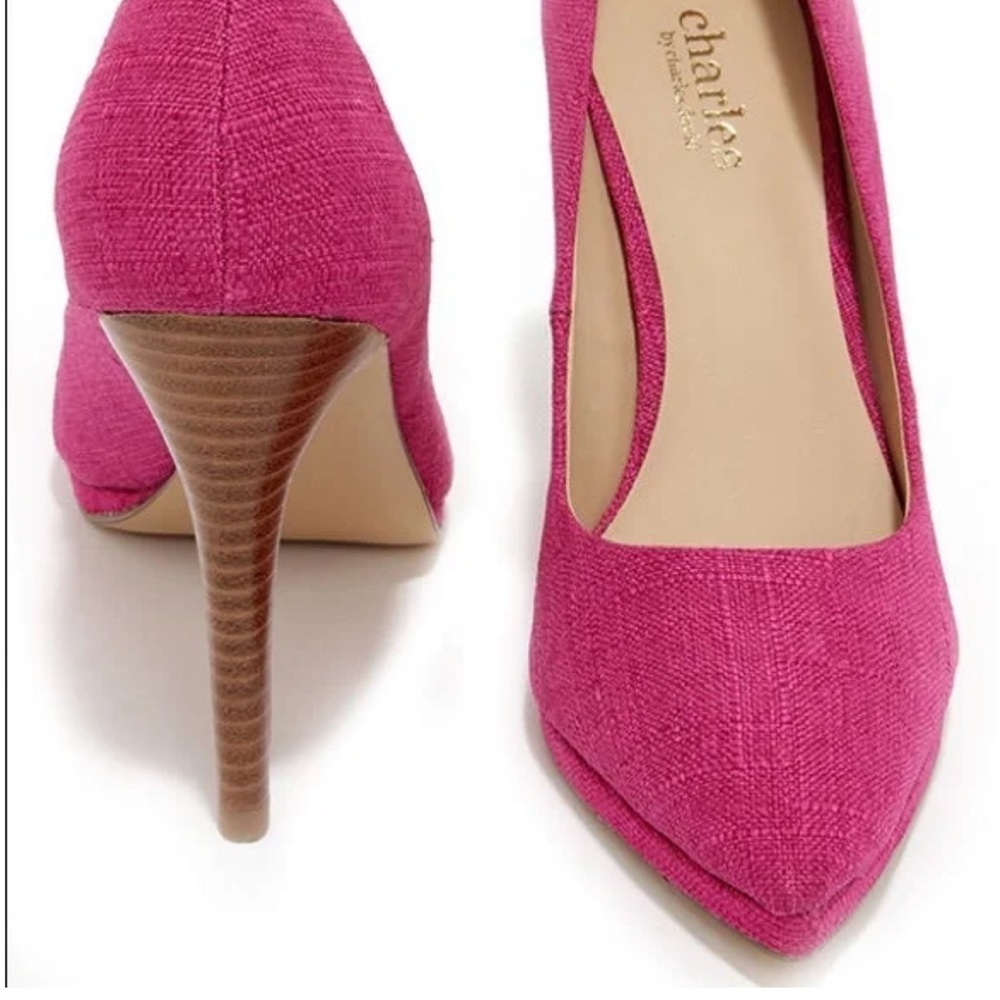 Charles David Plateau Magenta Stiletto Heels